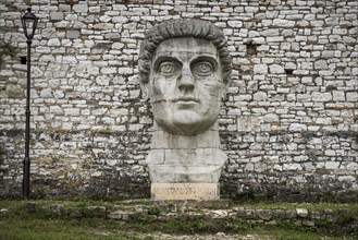 Oversized bust of Constantine the Great