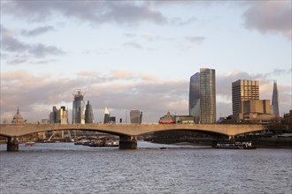 Skyline with Waterloo Bridge on the Thames