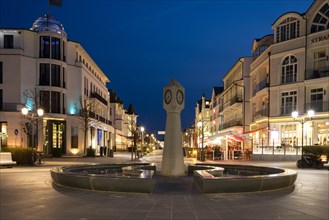 Clock tower and fountain