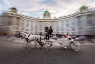 Horse carriage in front of the Hofburg