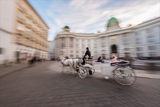 Horse carriage in front of the Hofburg