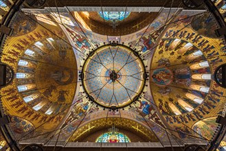 Dome interior of the Naval Cathedral in Kronstadt