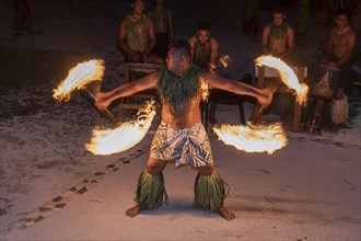 Traditional Fire Dance in Samoa