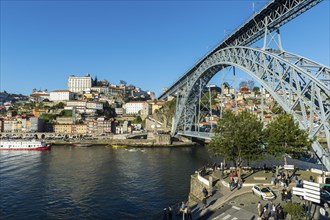 Ponte Dom Luis I Bridge over Douro River to former Episcopal Palace
