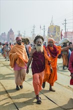 Pilgrims on the way to Allahabad Kumbh Mela
