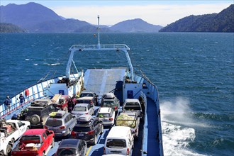 Loaded Car Ferry from Hornopiren to Leptepu