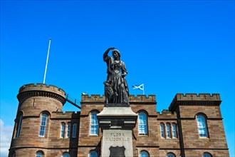 Memorial to Flora MacDonald in front of Inverness Castle