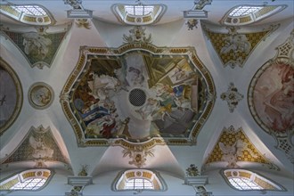Ceiling fresco of the church of the Monastery Ursberg