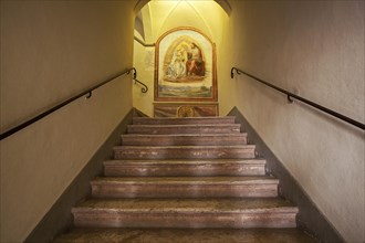 Fresco in stairway
