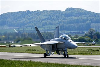 Boeing F/A-18 Super Hornet after landing