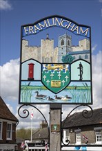 Town sign of Framlingham