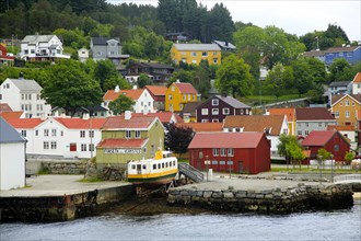 Traditional houses in coastal town of Kristiansund