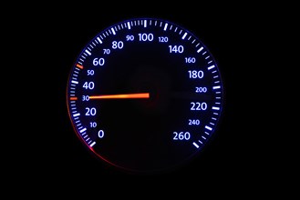 Speedometer with speed display 30 km/h