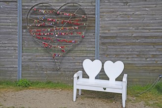 Heart with love locks