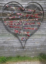 Heart with love locks