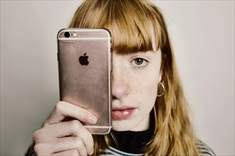 Girl with an Apple iPhone