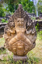 Garuda and Naga stone carving