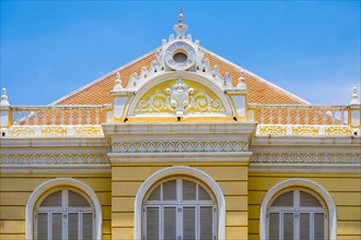 Facade of colonial building in Battambang