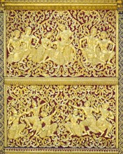 Ornate golden decorative panels