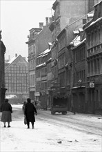 Street scene in winter