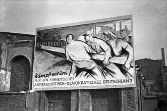 Propaganda for a united antifascist democratic Germany