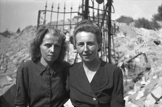 Two Women in Debris