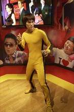 Bruce Lee figure in front of Madame Tussauds wax museum