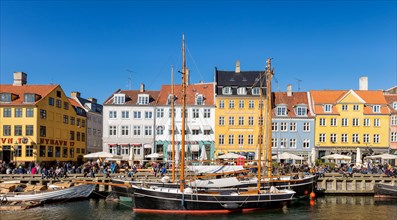 Sailing boats on Nyhavn canal