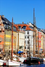 Sailing boats on Nyhavn canal