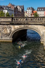 A 2-km open water swim event through the canals