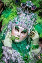 Woman dressed for carnival in Venice