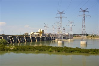 Hydro power plant in the Danube