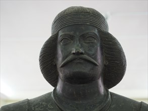 Head of a bronze statue