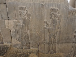 Antique relief of the Achaemenids