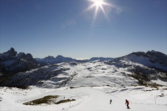 Skier on ski slope Tognola