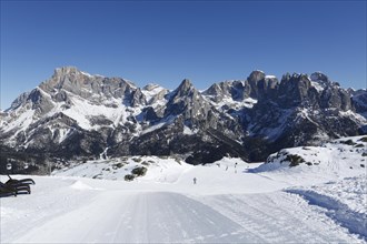 Skier on ski slope