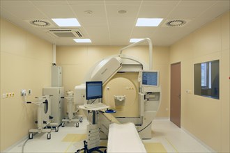 Examination room with medical equipment