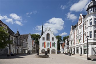 Market square with town hall