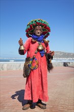 Water seller at the beach of Agadir