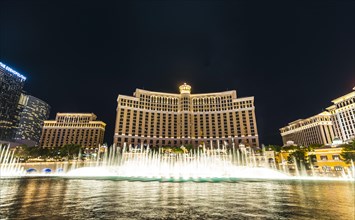 Fountains in front of Bellagio Hotel