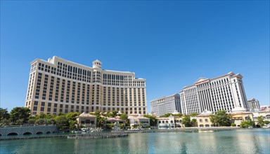 Lake in front of Bellagio Hotel