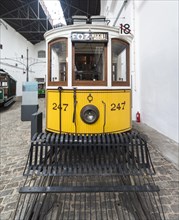 Old yellow tram