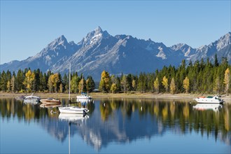 Mountains reflected in the lake