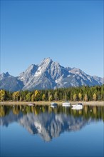 Mountains reflected in the lake