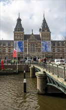 Bridge over Spiegelgracht with Rijksmuseum