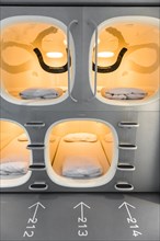 Sleeping capsules in 9hours Hotel