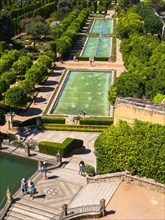 The gardens of Alcazar de los Reyes Cristianos