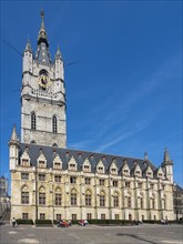 Belfry with cloth hall at Sint-Baafsplein