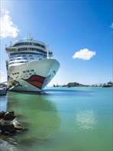 Cruise ship AIDA DIVA at the Port of Antigua