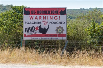 Warning sign for poachers